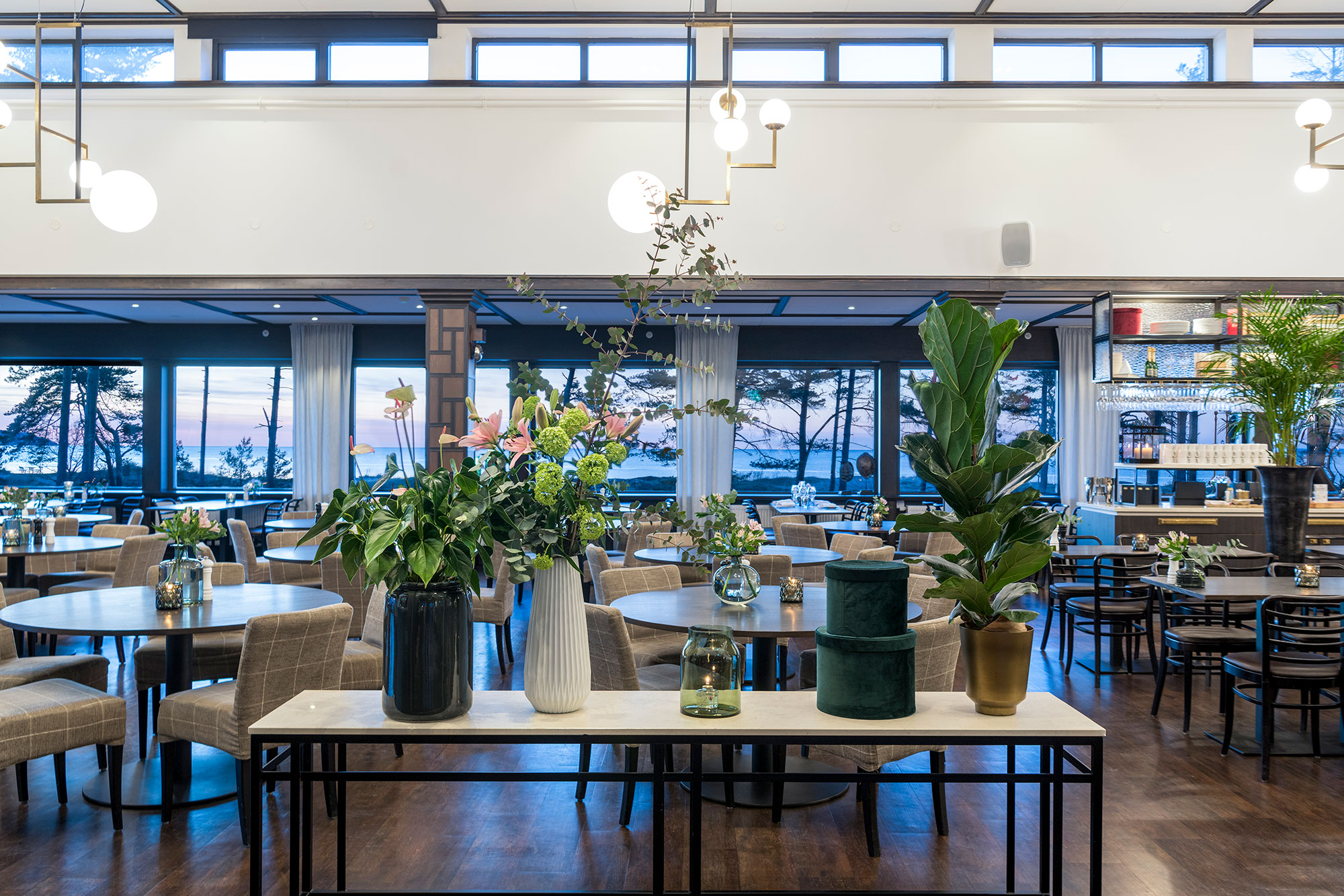 Salle à manger du Riviera Strand Hotel