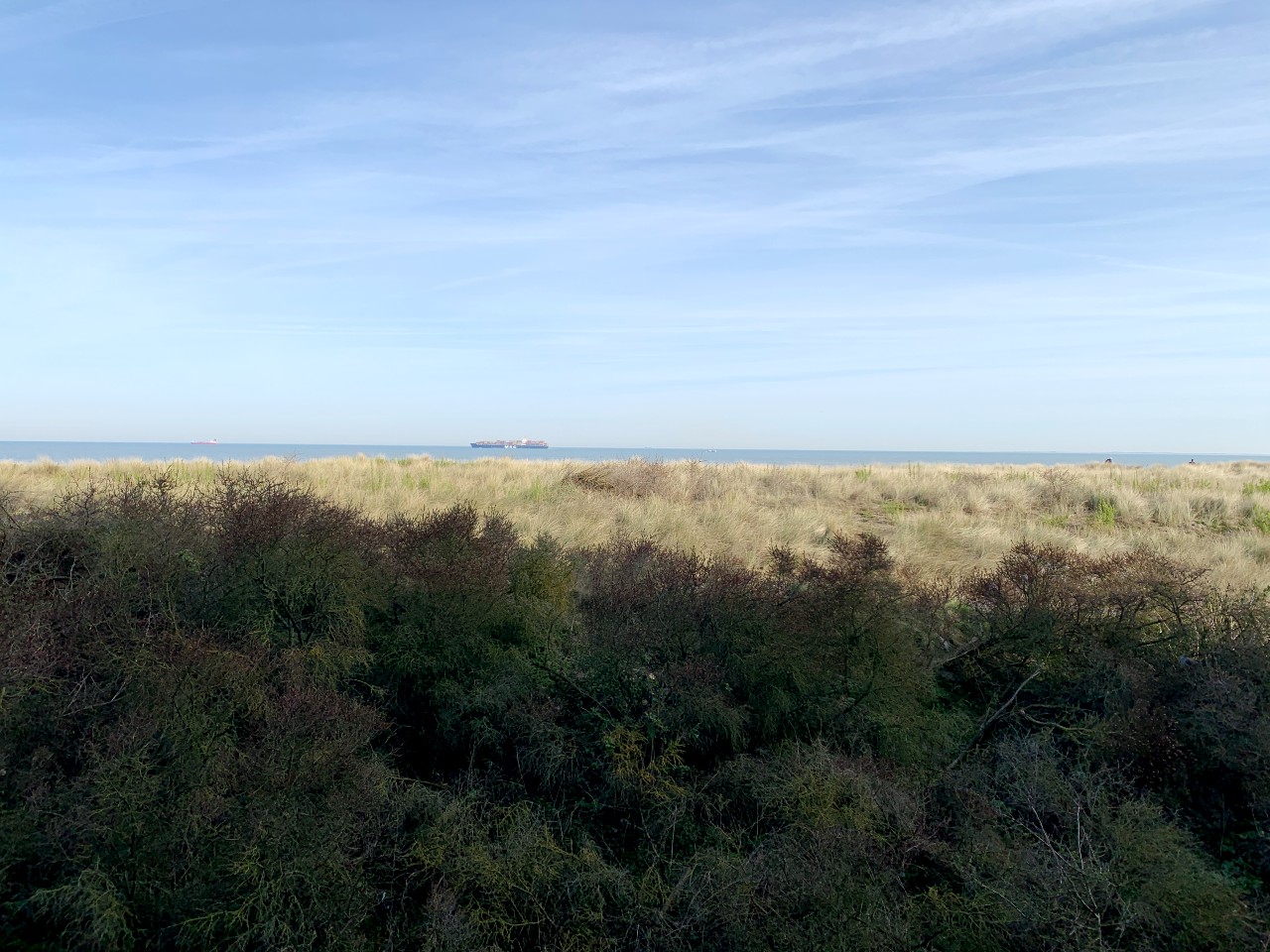 Vue depuis un appartement du Strandhotel